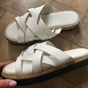 French Connection White Sandals